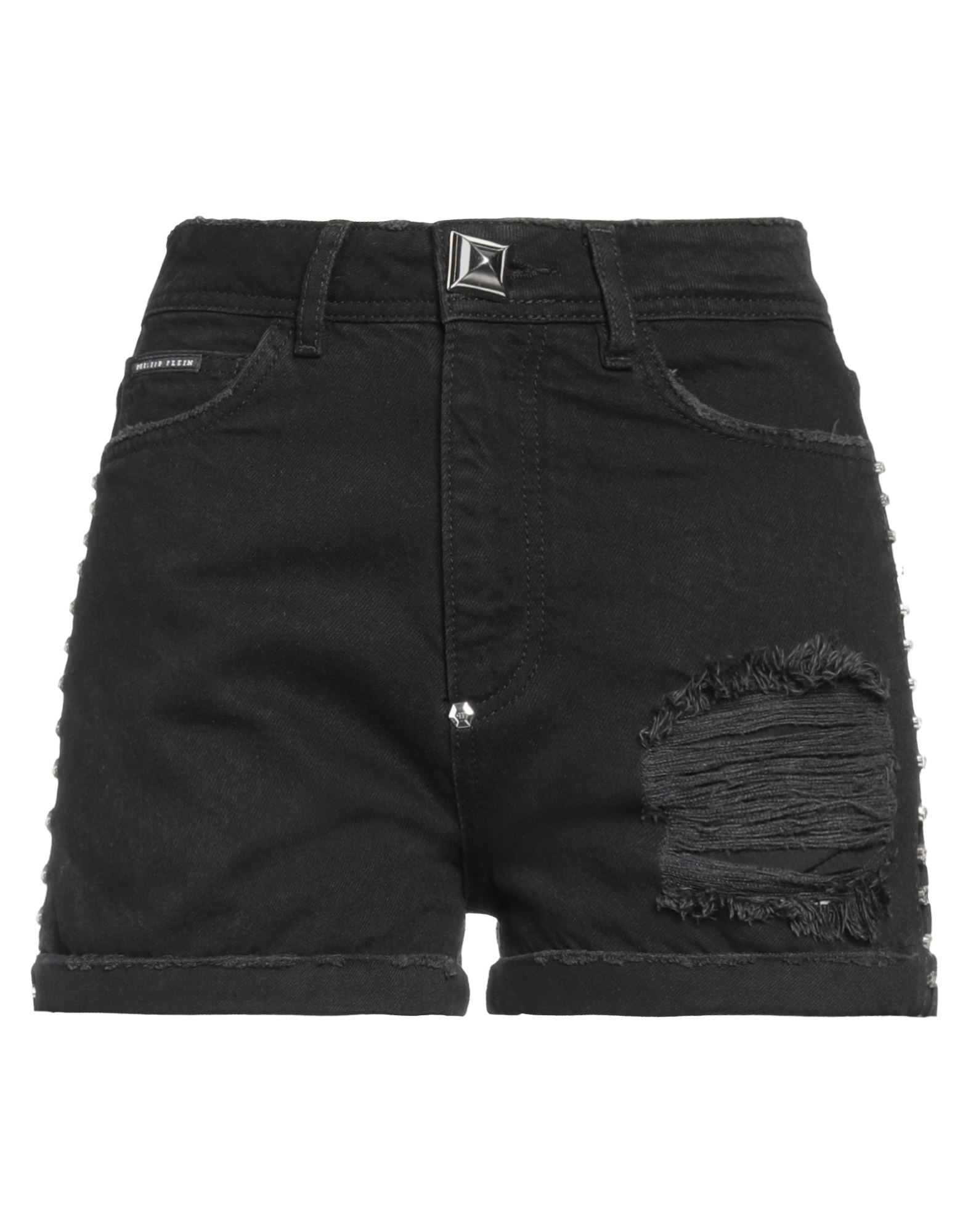 PHILIPP PLEIN Jeansshorts Damen Schwarz von PHILIPP PLEIN