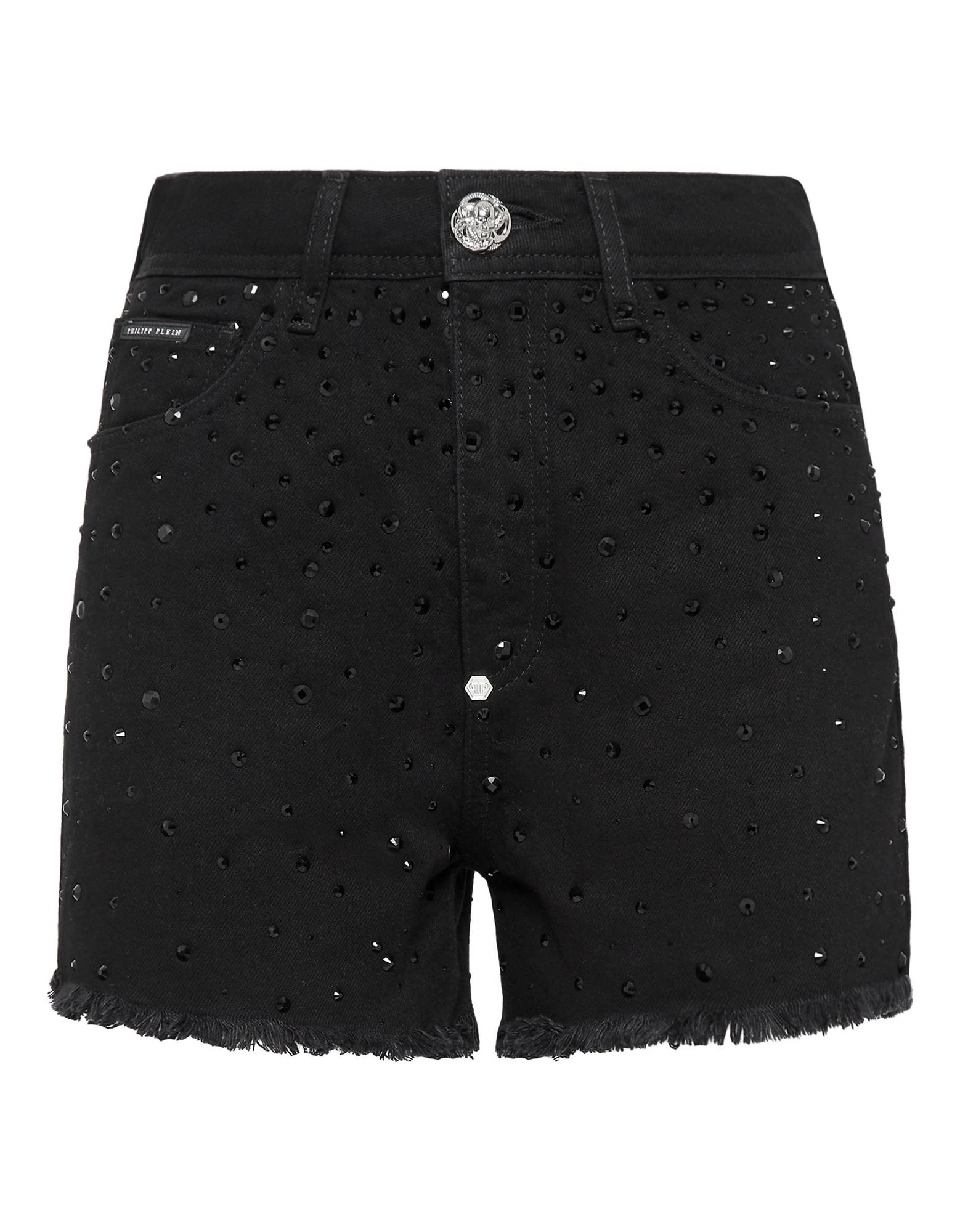 PHILIPP PLEIN Jeansshorts Damen Schwarz von PHILIPP PLEIN