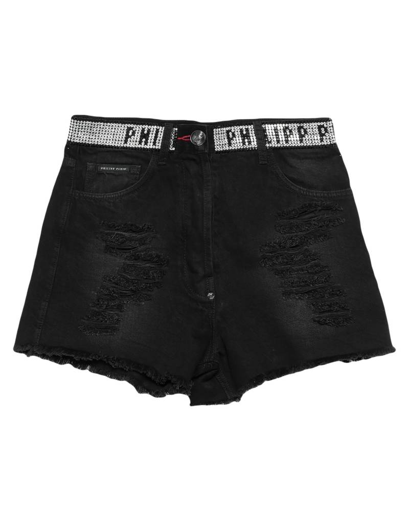 PHILIPP PLEIN Jeansshorts Damen Schwarz von PHILIPP PLEIN