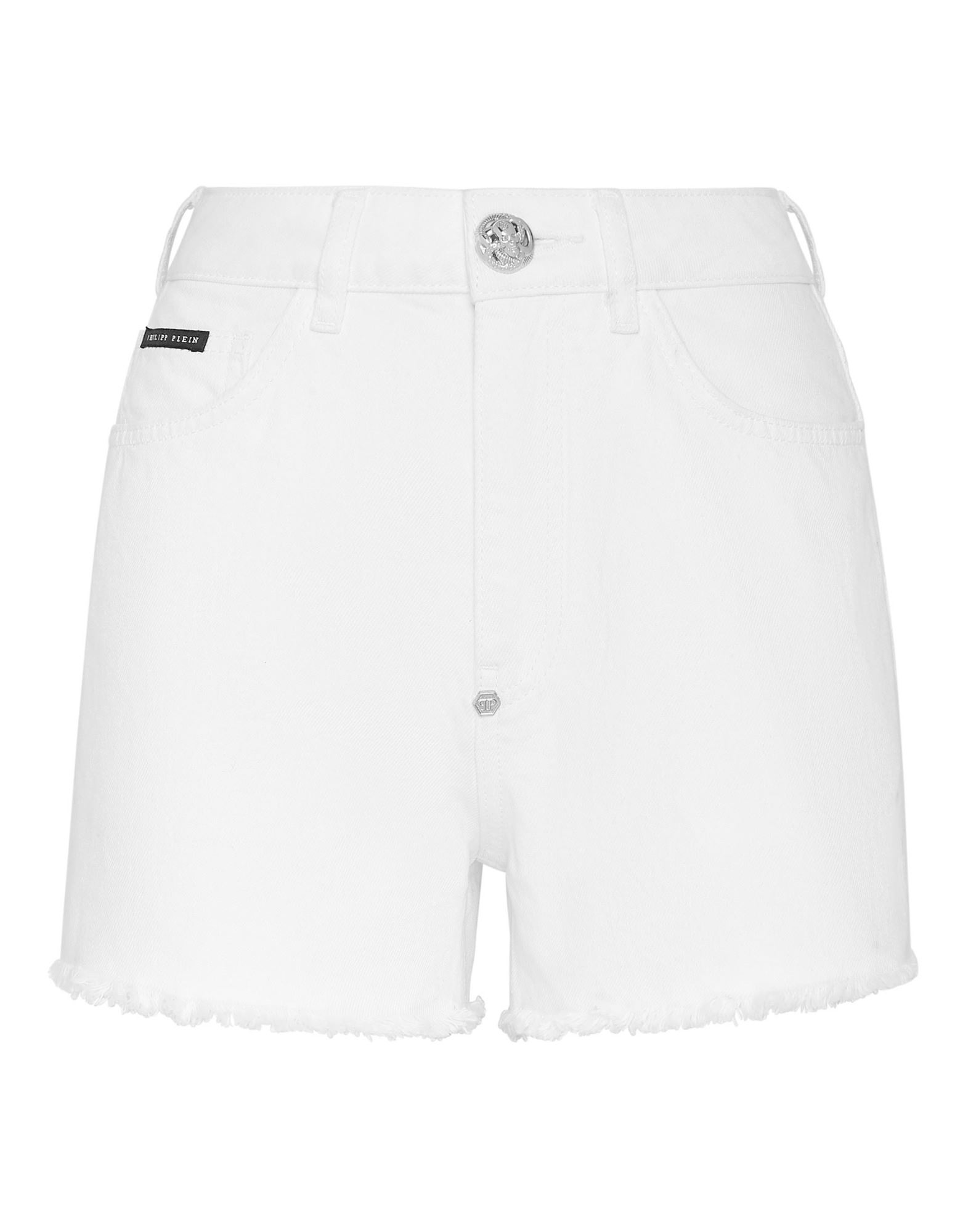 PHILIPP PLEIN Jeansshorts Damen Weiß von PHILIPP PLEIN