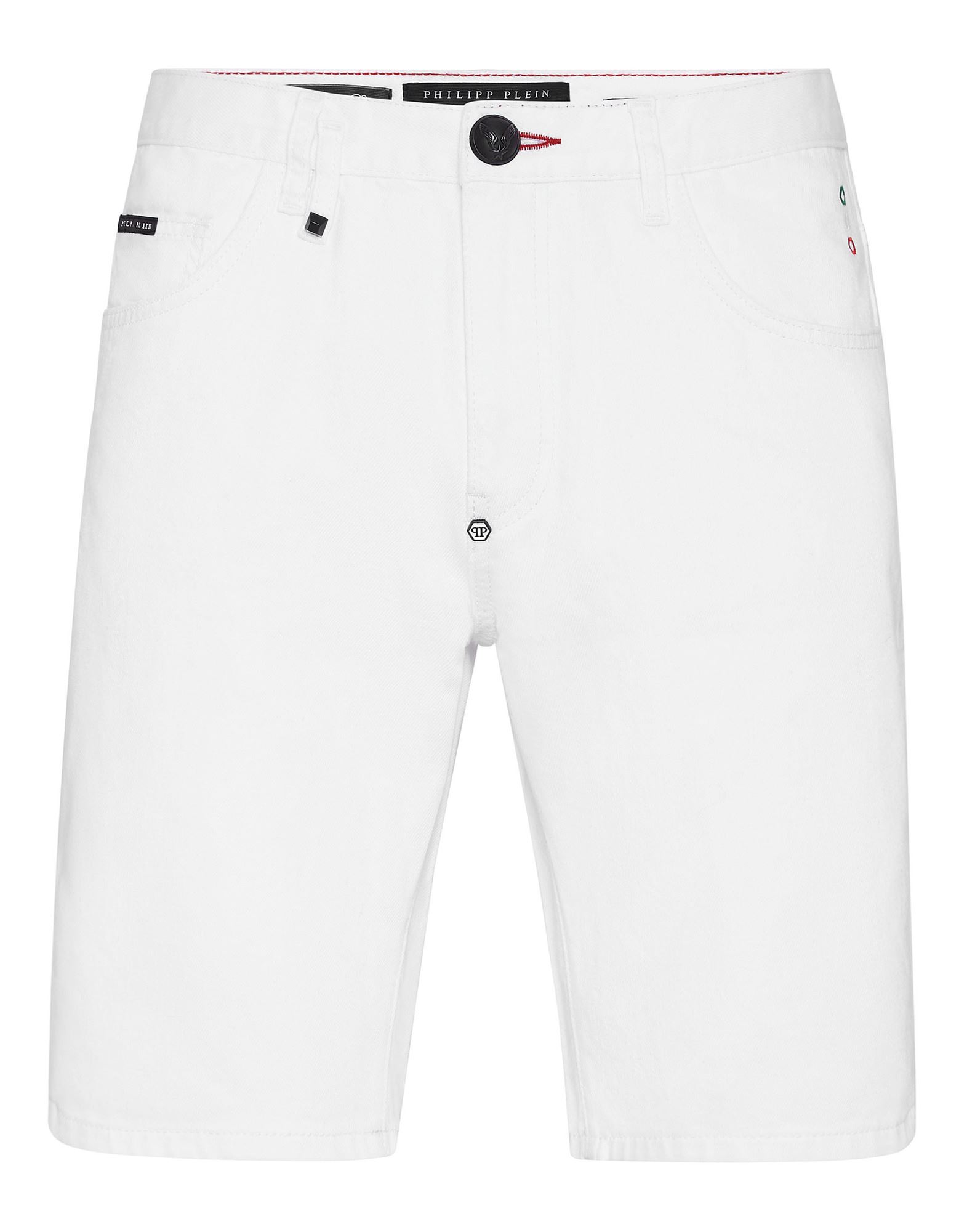 PHILIPP PLEIN Jeansshorts Herren Weiß von PHILIPP PLEIN