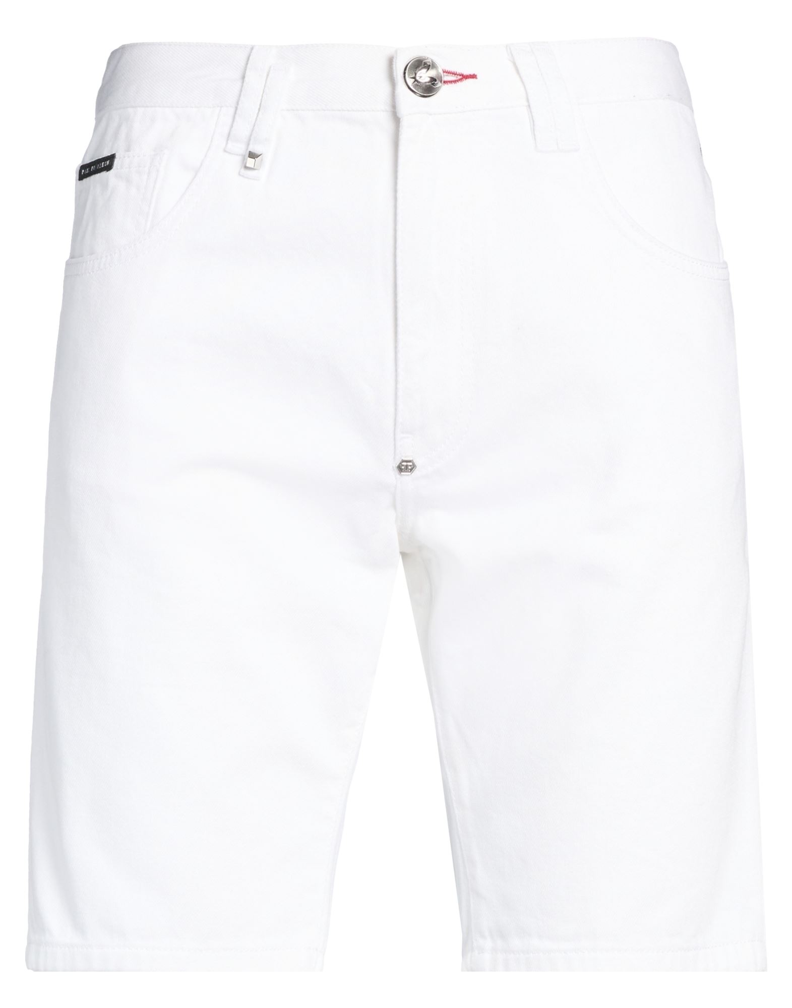 PHILIPP PLEIN Jeansshorts Herren Weiß von PHILIPP PLEIN