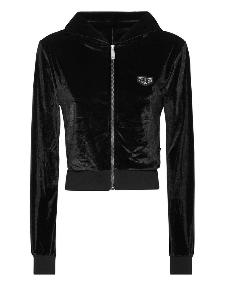 PHILIPP PLEIN Kapuzensweatjacke Signature Mit Schmucksteinen von PHILIPP PLEIN