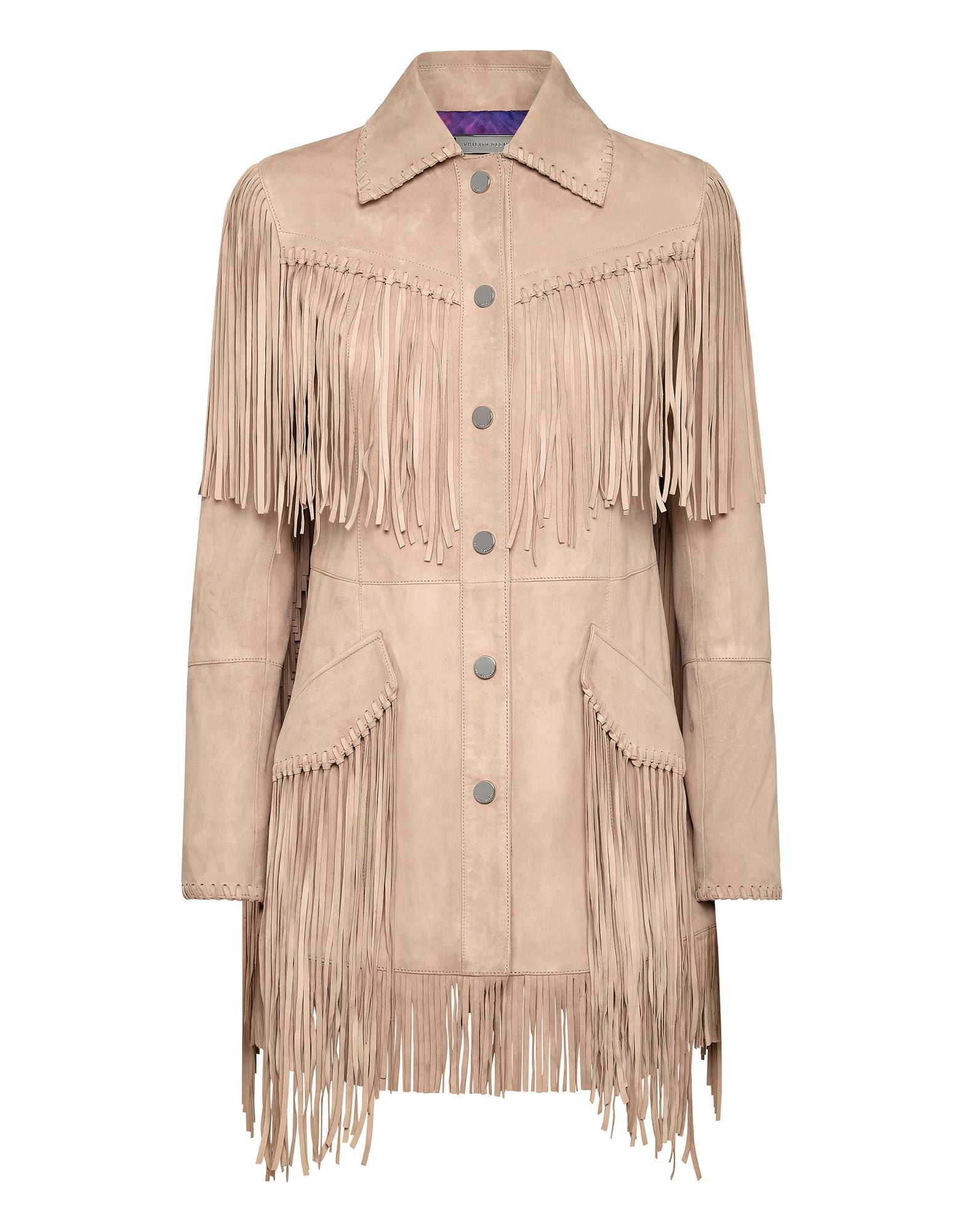 PHILIPP PLEIN Jacke, Mantel & Trenchcoat Damen Beige von PHILIPP PLEIN