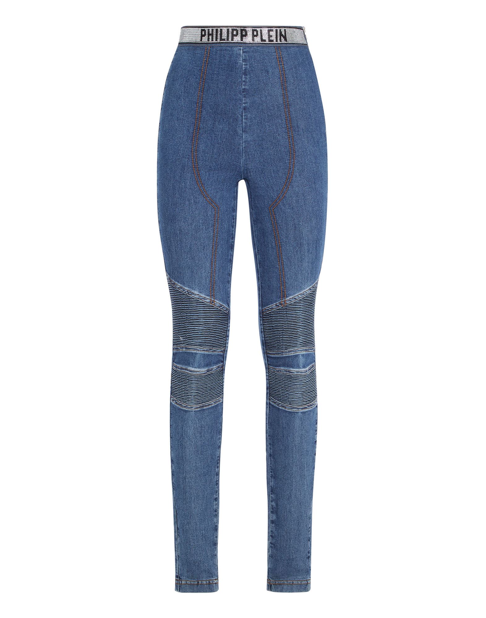 PHILIPP PLEIN Leggings Damen Blau von PHILIPP PLEIN