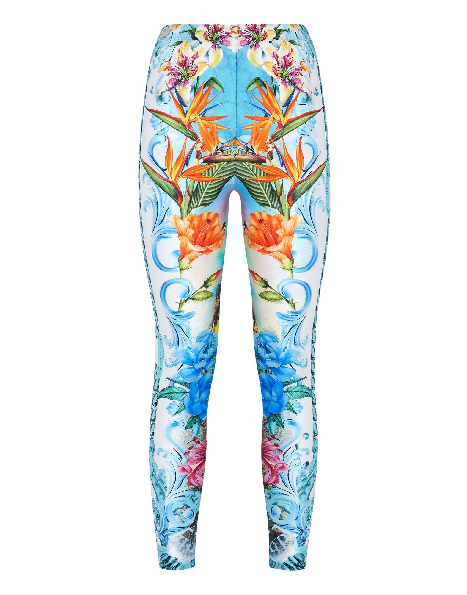 PHILIPP PLEIN Leggings Damen Hellblau von PHILIPP PLEIN