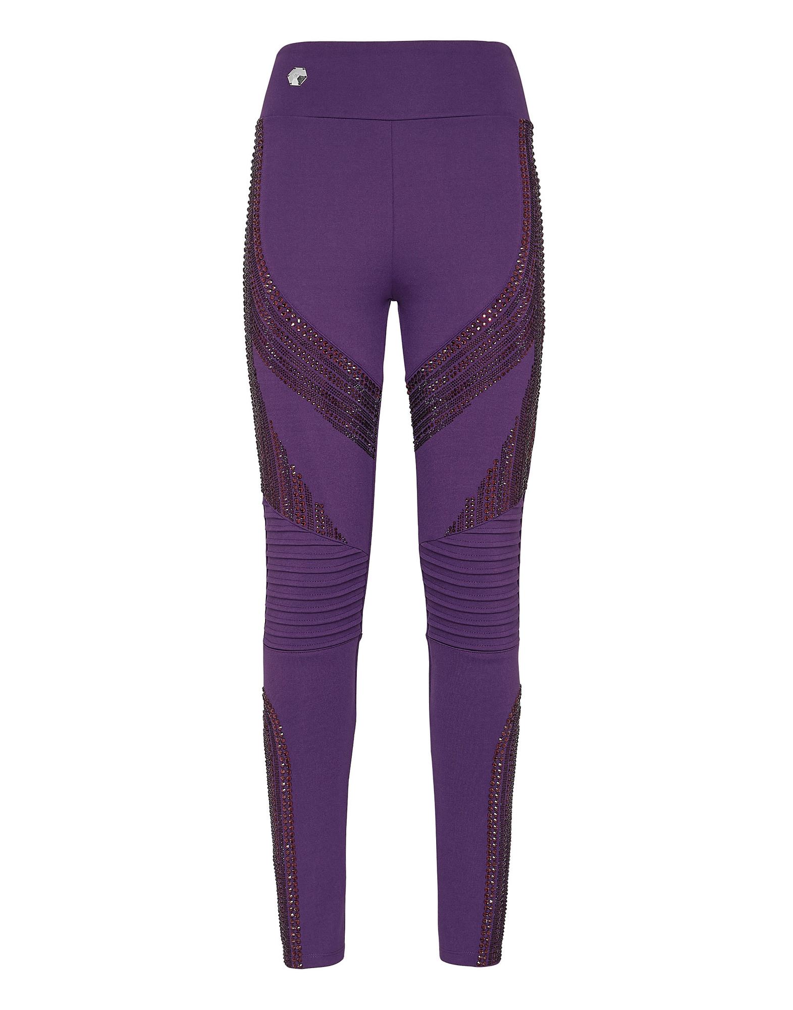 PHILIPP PLEIN Leggings Damen Violett von PHILIPP PLEIN