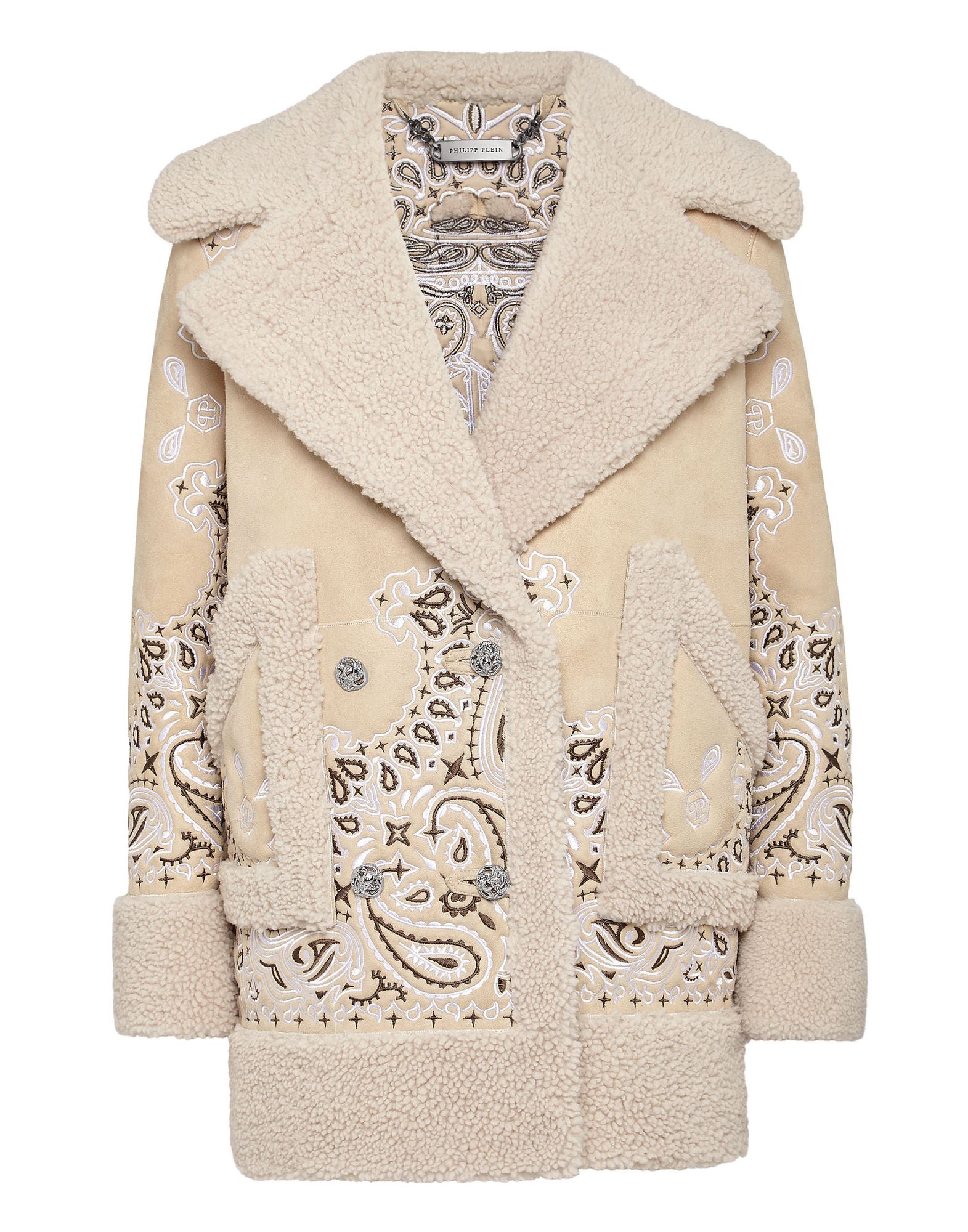 PHILIPP PLEIN Mantel Damen Beige von PHILIPP PLEIN