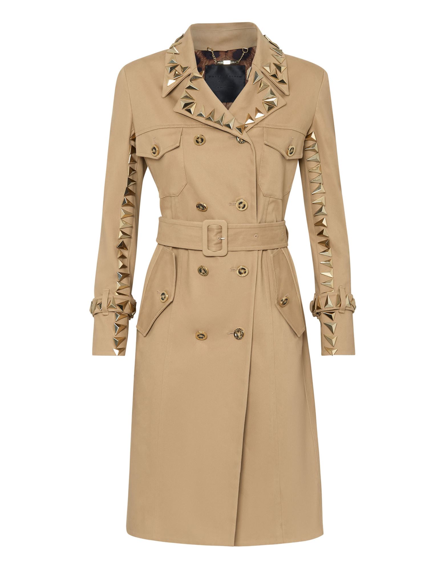 PHILIPP PLEIN Jacke, Mantel & Trenchcoat Damen Beige von PHILIPP PLEIN