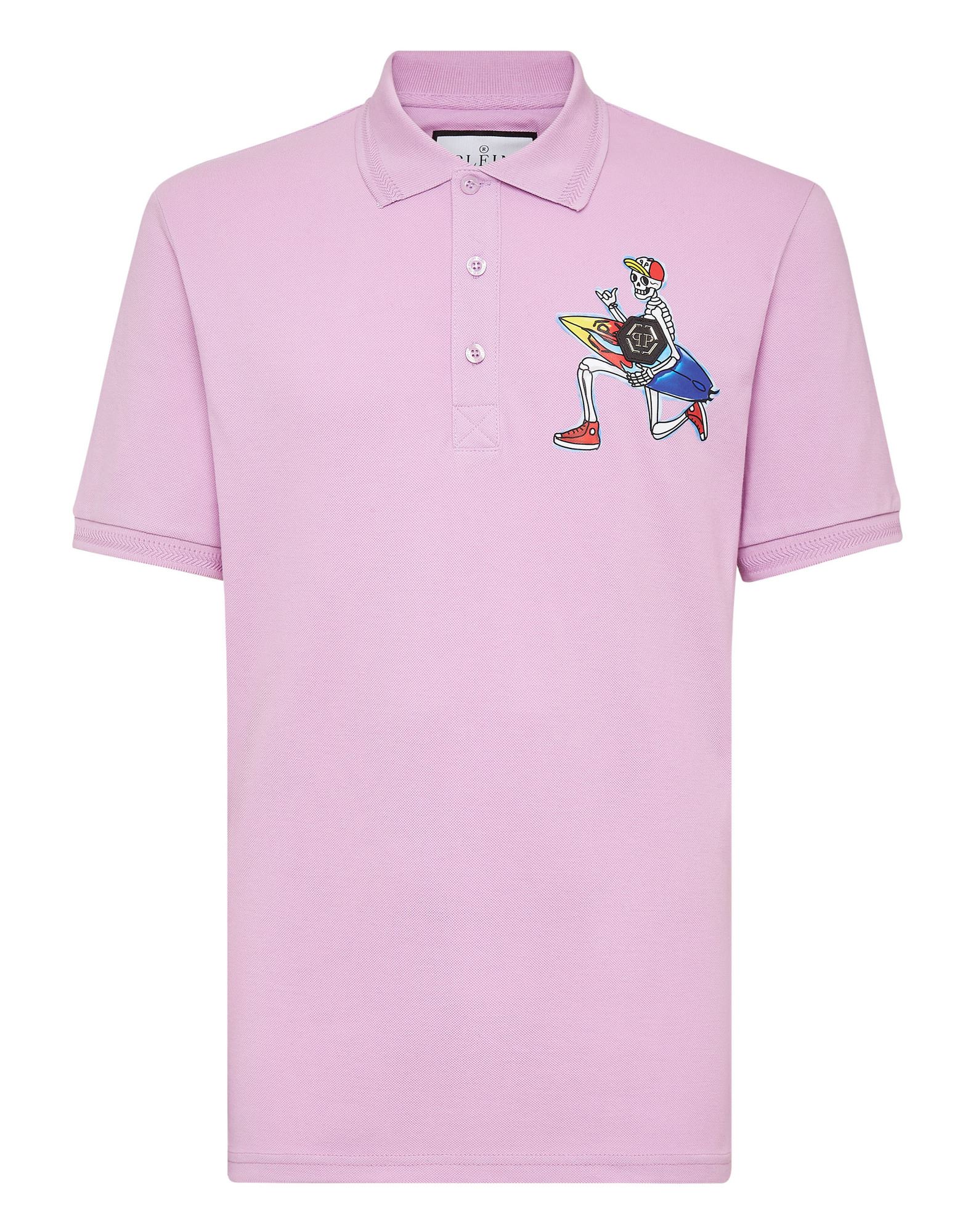 PHILIPP PLEIN Poloshirt Herren Violett von PHILIPP PLEIN