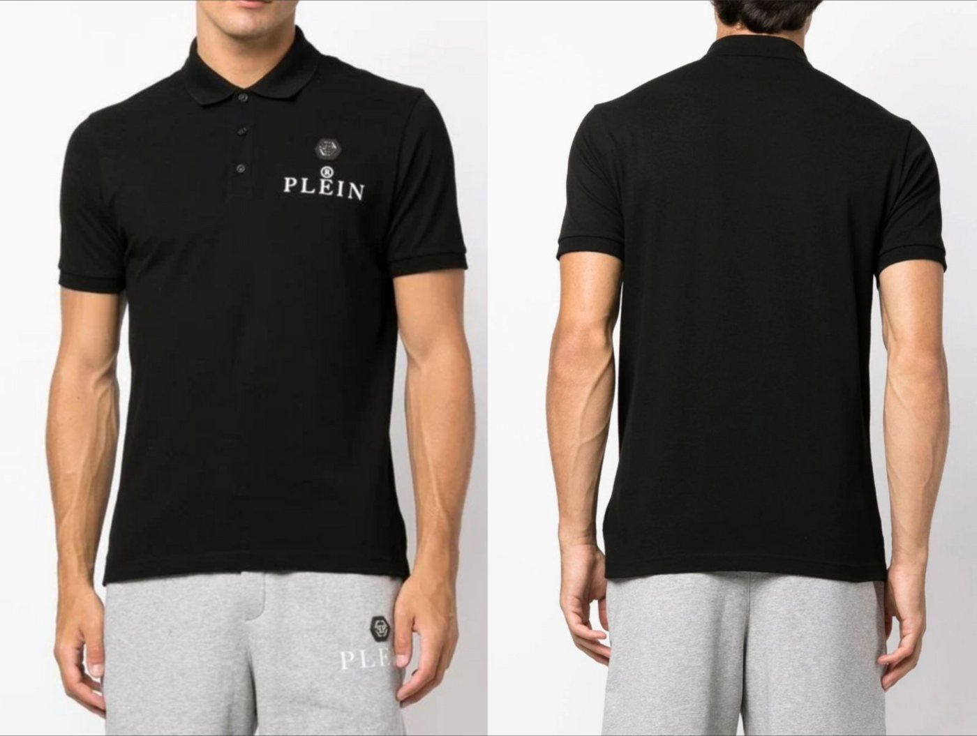 PHILIPP PLEIN Poloshirt PHILIPP PLEIN Polo Shirt Polohemd SS Patch Logo Hemd Polohemd T-shirt von PHILIPP PLEIN