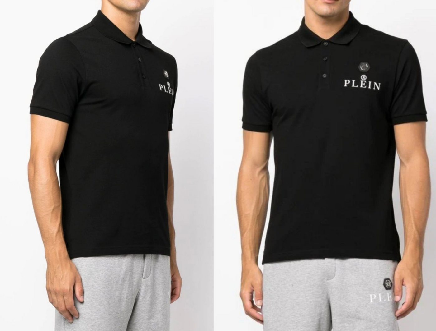 PHILIPP PLEIN Poloshirt PHILIPP PLEIN Polo Shirt Polohemd SS Patch Logo Hemd Polohemd T-shirt von PHILIPP PLEIN