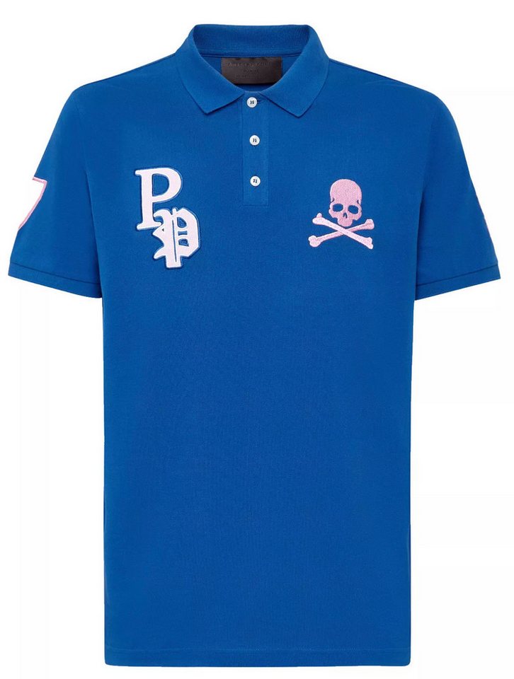 PHILIPP PLEIN Poloshirt SS Multi Skull Logo von PHILIPP PLEIN
