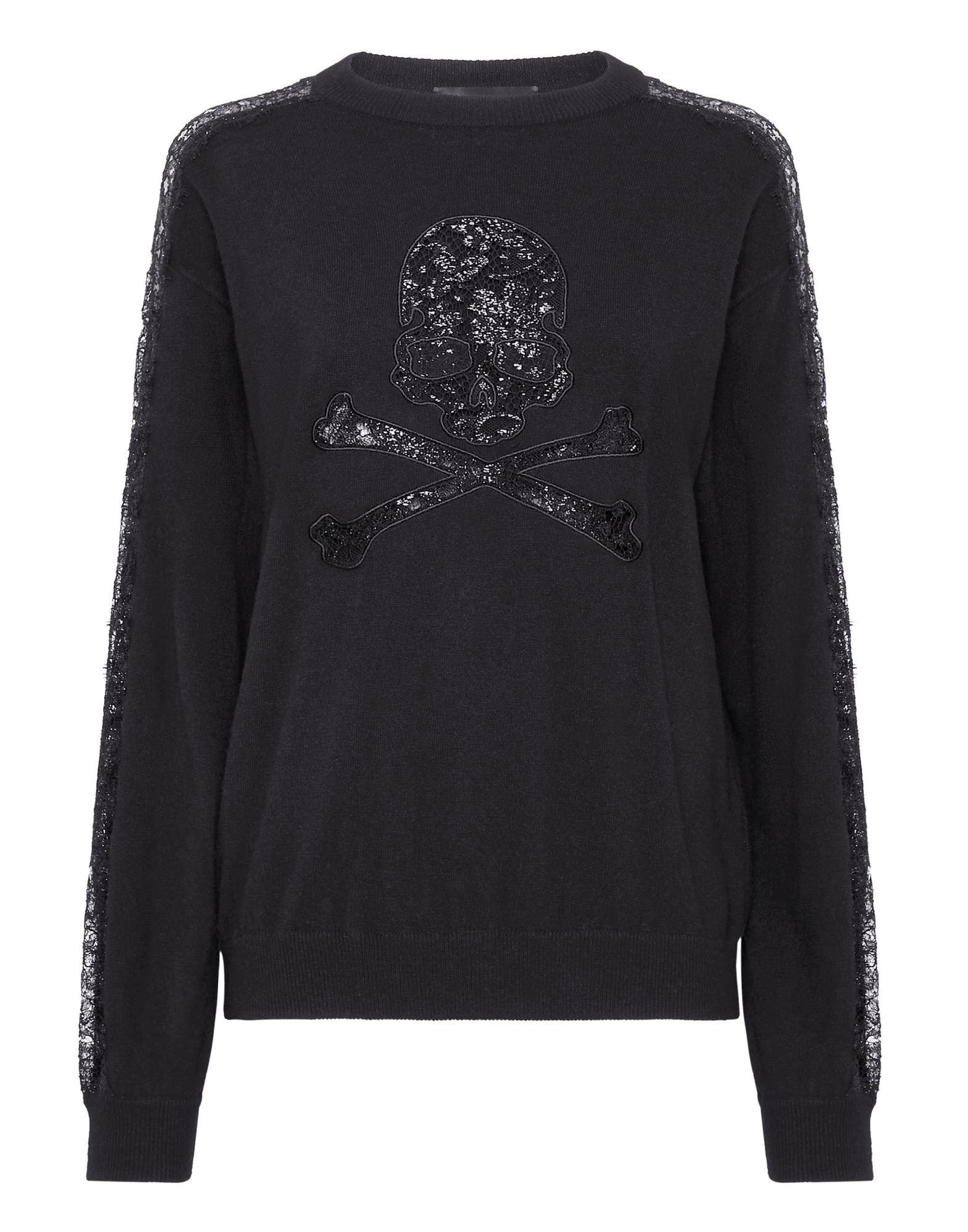 PHILIPP PLEIN Pullover Damen Schwarz von PHILIPP PLEIN