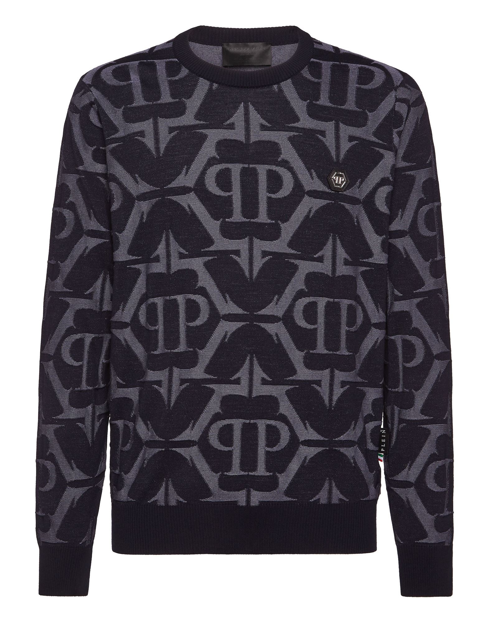 PHILIPP PLEIN Pullover Herren Blau von PHILIPP PLEIN