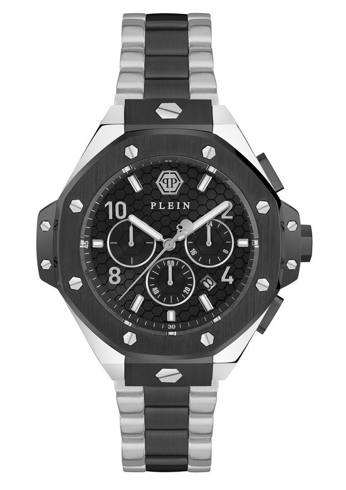 PHILIPP PLEIN Quarzuhr PLEIN CHRONO ROYAL 46 MM, (1-tlg), Quarz-Chronographenuhr von PHILIPP PLEIN
