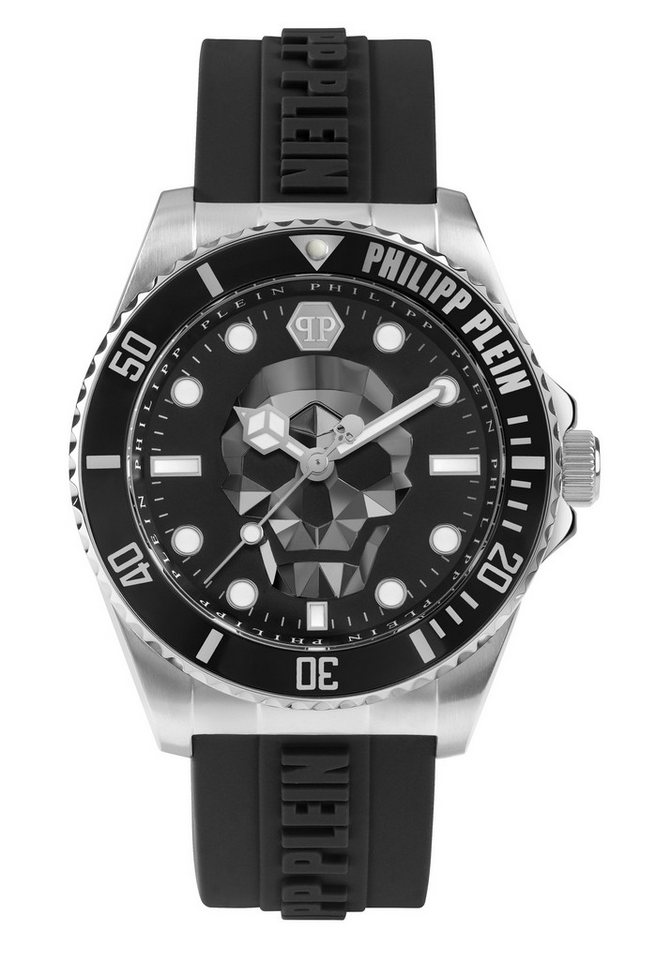 PHILIPP PLEIN Quarzuhr THE $KULL DIVER, (1-tlg), Quarz-Analoguhr von PHILIPP PLEIN