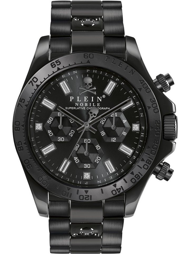 PHILIPP PLEIN Quarzuhr Philipp Plein PWCAA0421 Nobile Wonder Chronograph Herrenuhr 43mm 5ATM von PHILIPP PLEIN