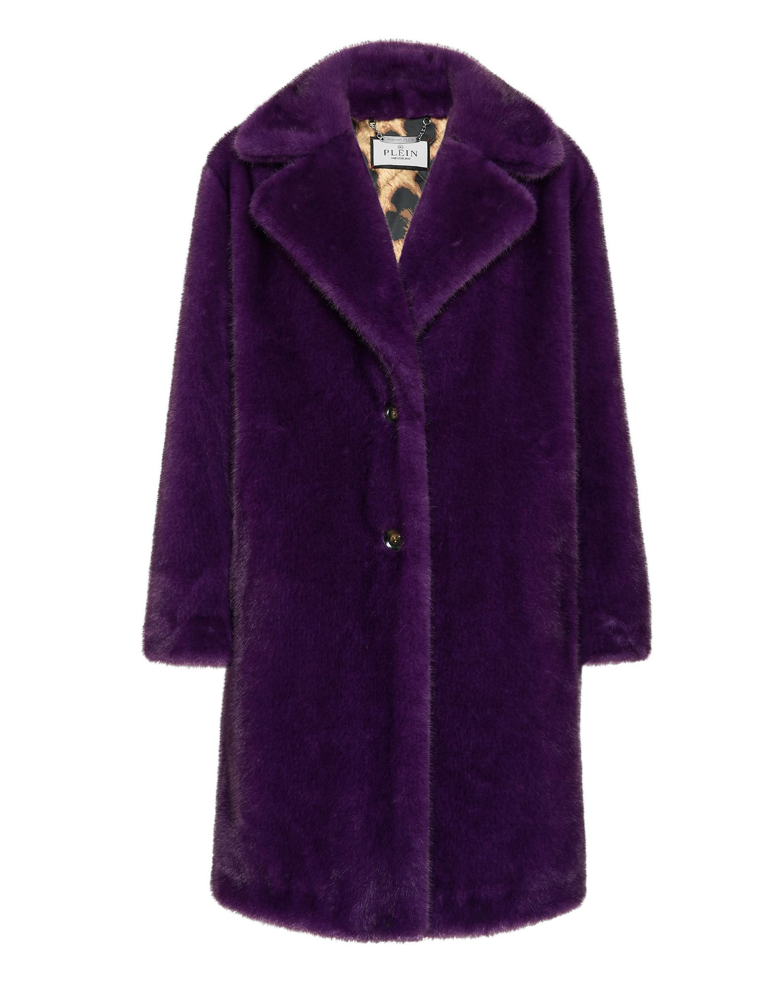 PHILIPP PLEIN Shearling- & Kunstfell Damen Violett von PHILIPP PLEIN