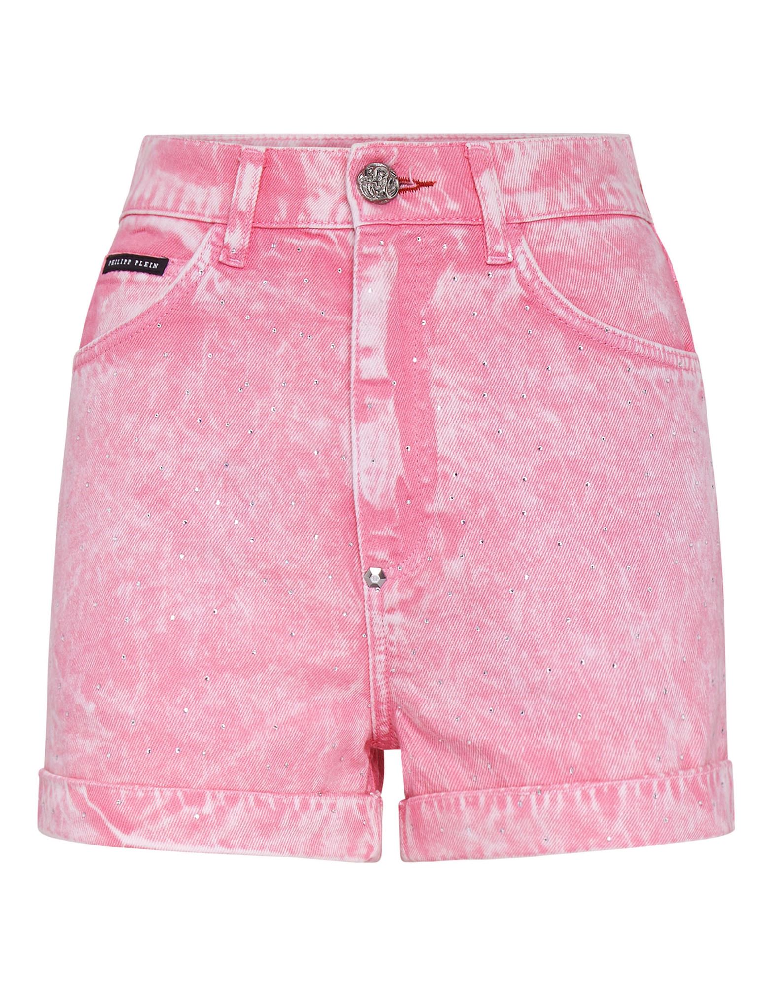 PHILIPP PLEIN Jeansshorts Damen Rosa von PHILIPP PLEIN