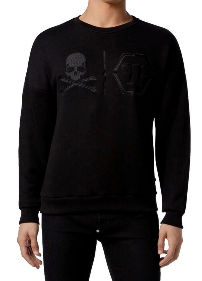 PHILIPP PLEIN Sweatshirt Sweatshirt Sweater Skull Statement Logo Pullover Pulli Symbol für Rebellion und Exklusivität von PHILIPP PLEIN