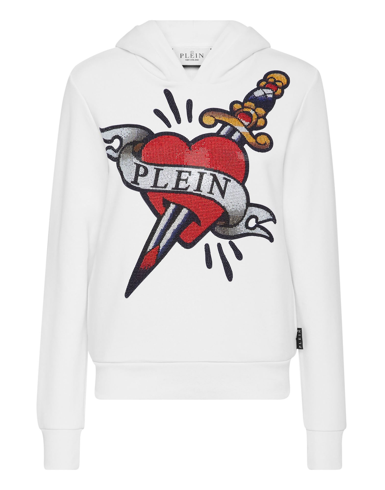 PHILIPP PLEIN Sweatshirt Damen Weiß von PHILIPP PLEIN