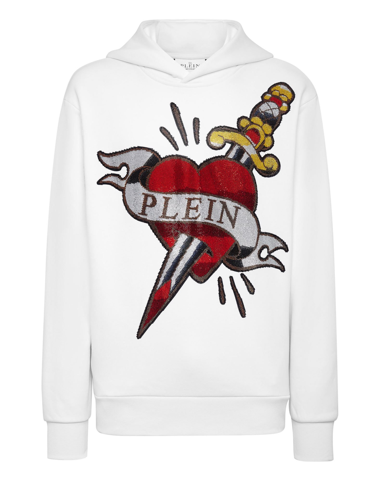 PHILIPP PLEIN Sweatshirt Herren Weiß von PHILIPP PLEIN