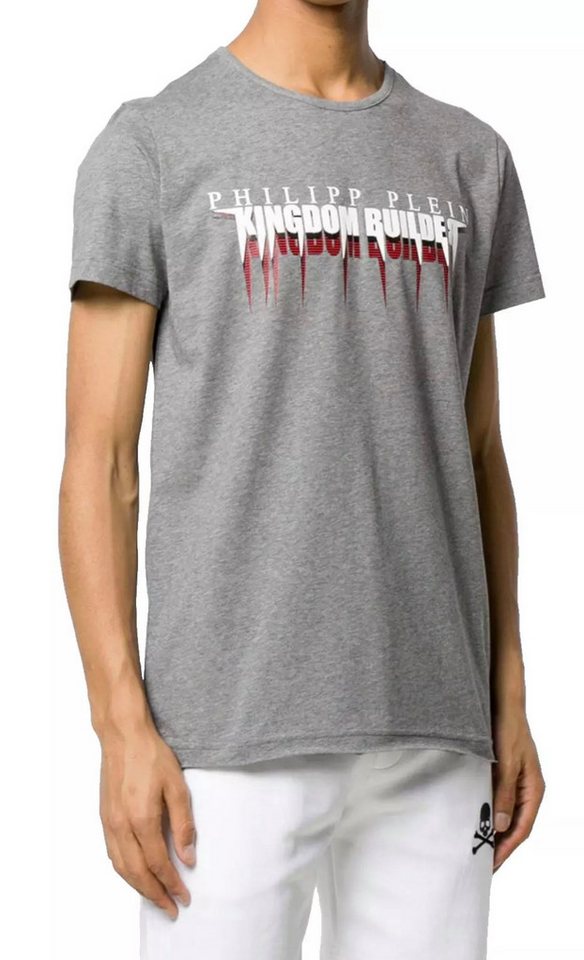PHILIPP PLEIN T-Shirt Herren Kingdom Builder Platinium Cut Shirt einen kompromisslosen Rock’n’Roll-Charakter von PHILIPP PLEIN