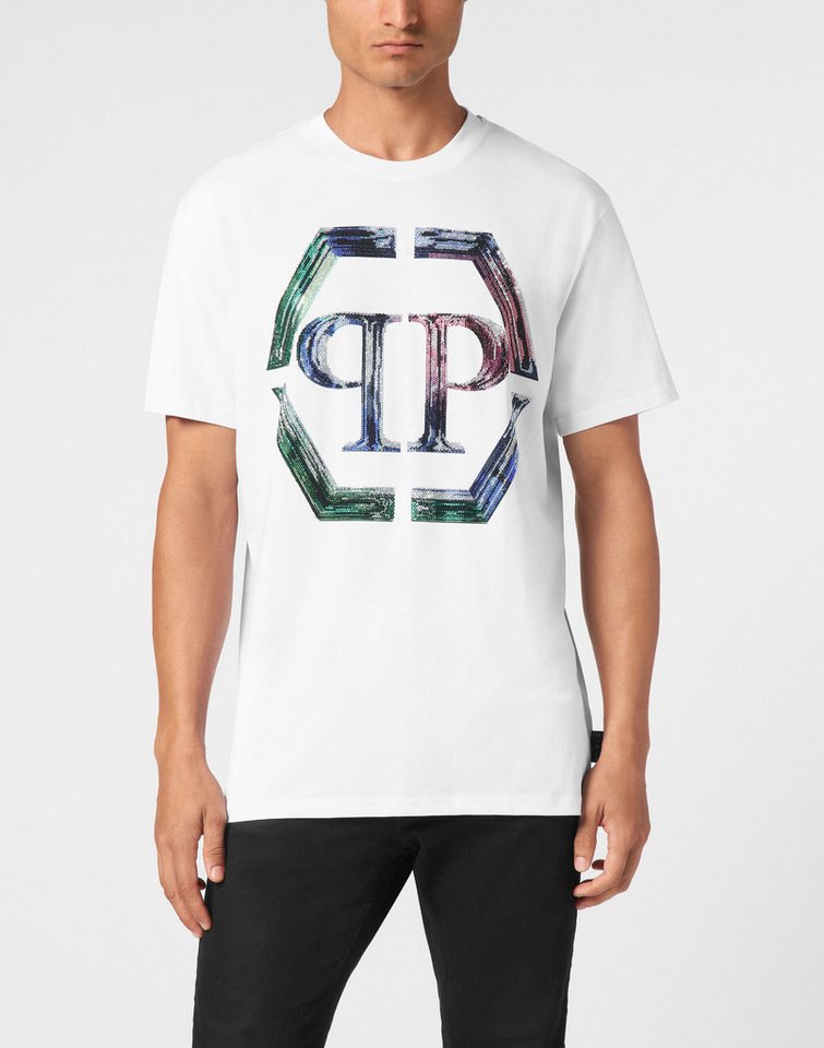PHILIPP PLEIN T-Shirt Hexagon Mit Schmucksteinen von PHILIPP PLEIN