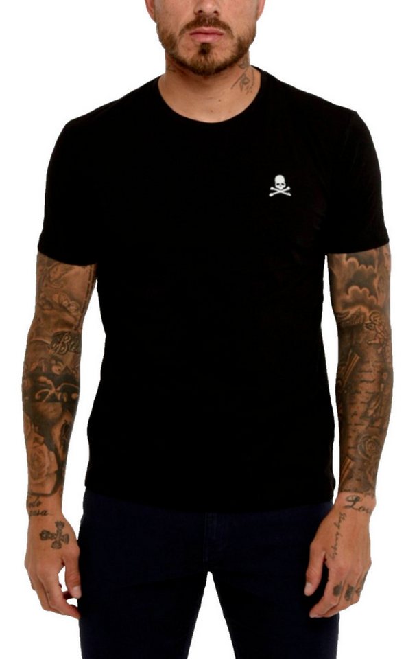 PHILIPP PLEIN T-Shirt Slim FIt Totenkopf-Logo Shirt verpackt in einer box mit Python-Optik-Druck von PHILIPP PLEIN