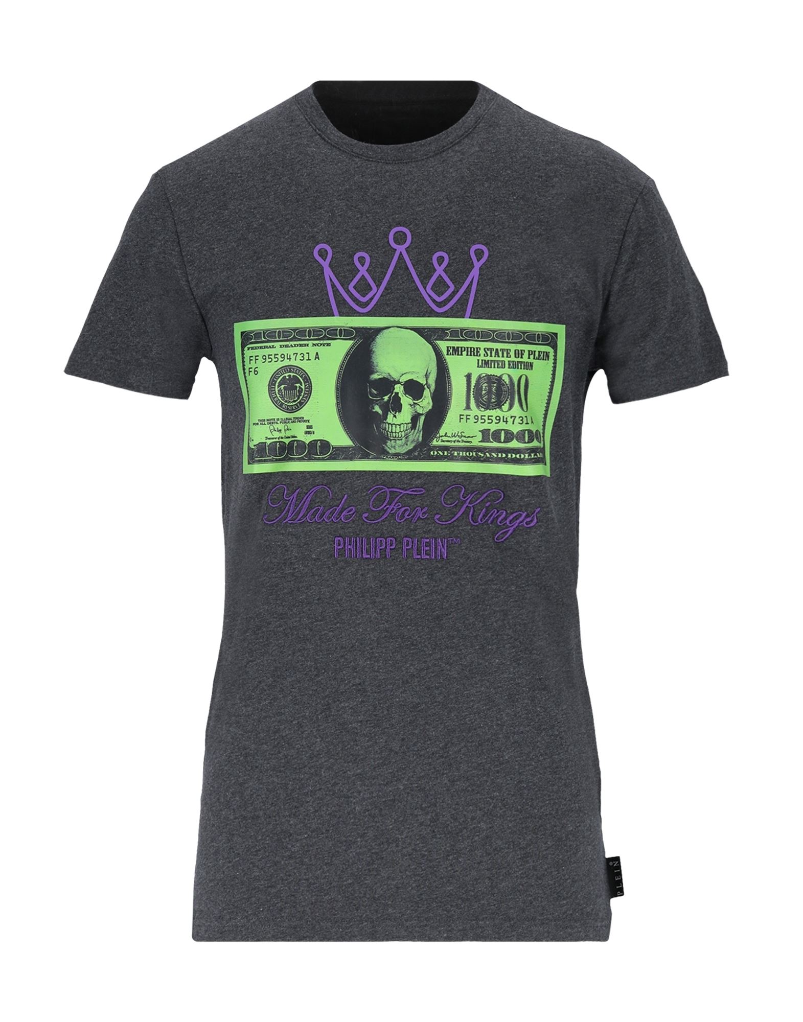 PHILIPP PLEIN T-shirts Herren Braungrau PHILIPP PLEIN T-shirts Herren Braungrau von PHILIPP PLEIN