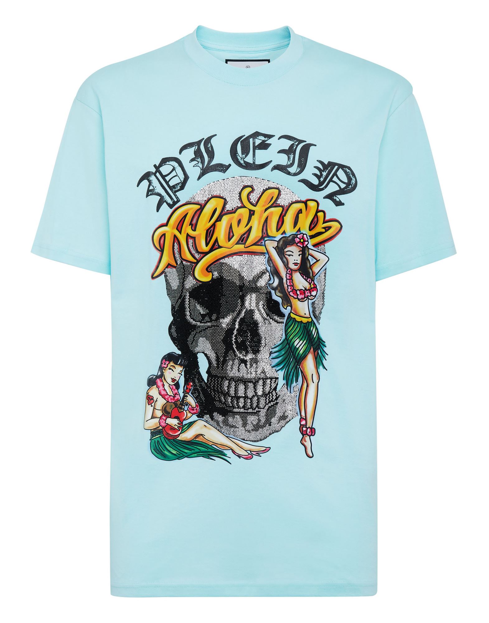 PHILIPP PLEIN T-shirts Herren Hellblau von PHILIPP PLEIN