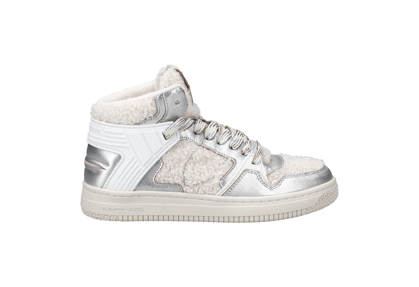 PHILIPPE MODEL Philippe Model LGMD BB01 LA GRANDE, Sneaker, Silber, Cremeweiß, Damen Sneaker von PHILIPPE MODEL