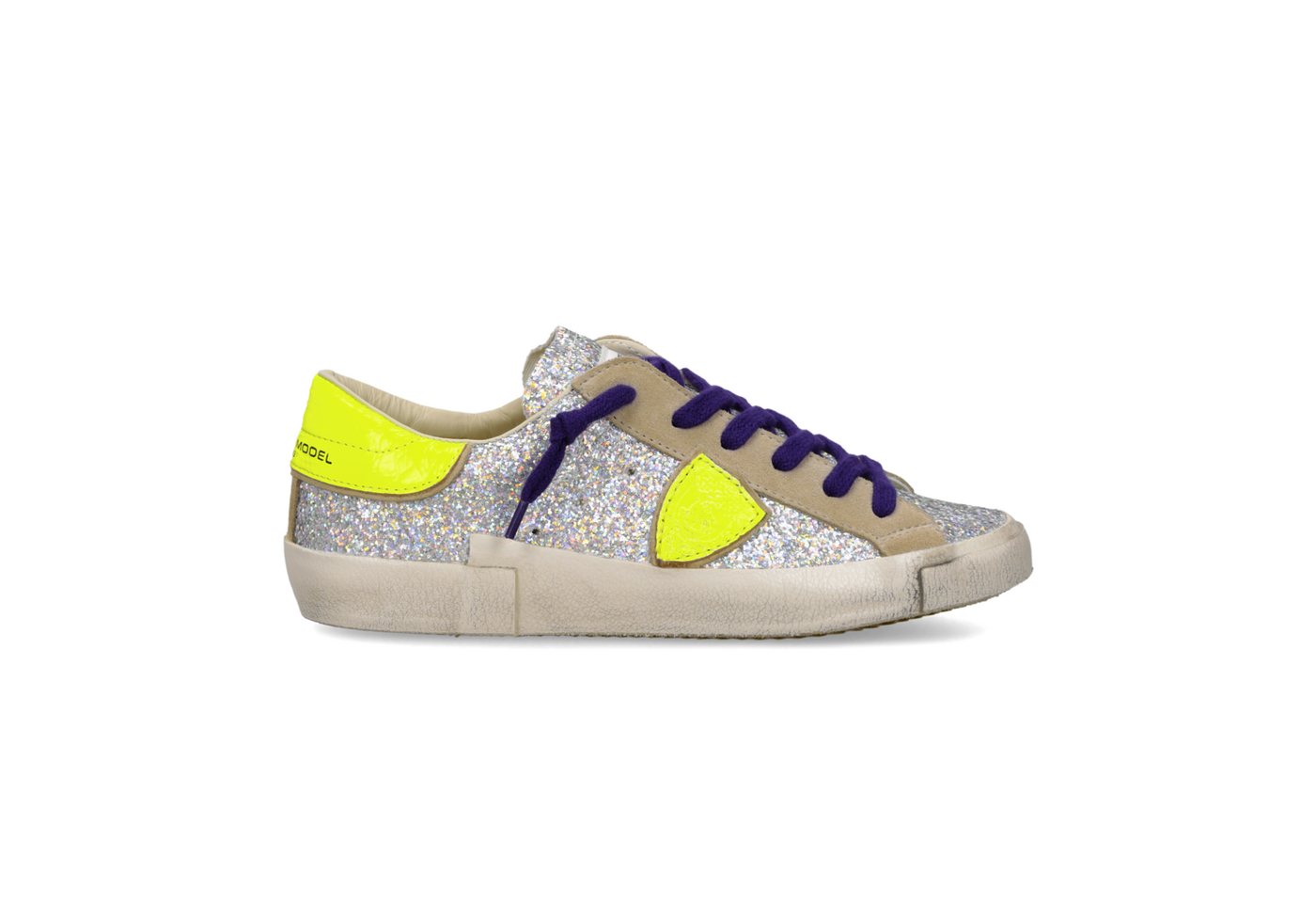 PHILIPPE MODEL Philippe Model PRSX LOW, Sneaker, Silber, Damen Sneaker von PHILIPPE MODEL