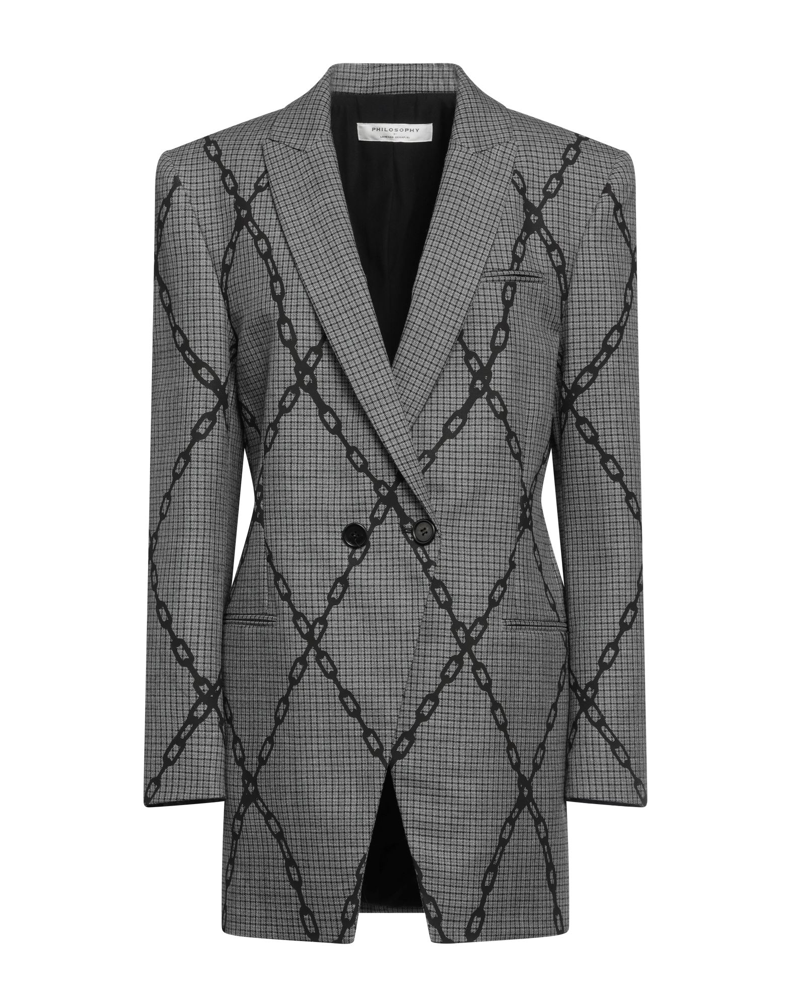 PHILOSOPHY di LORENZO SERAFINI Blazer Damen Grau von PHILOSOPHY di LORENZO SERAFINI