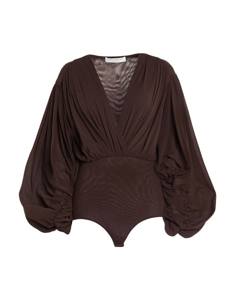 PHILOSOPHY di LORENZO SERAFINI Bodysuit Damen Dunkelbraun von PHILOSOPHY di LORENZO SERAFINI
