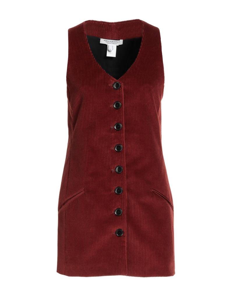 PHILOSOPHY di LORENZO SERAFINI Couture-weste Damen Rostrot von PHILOSOPHY di LORENZO SERAFINI