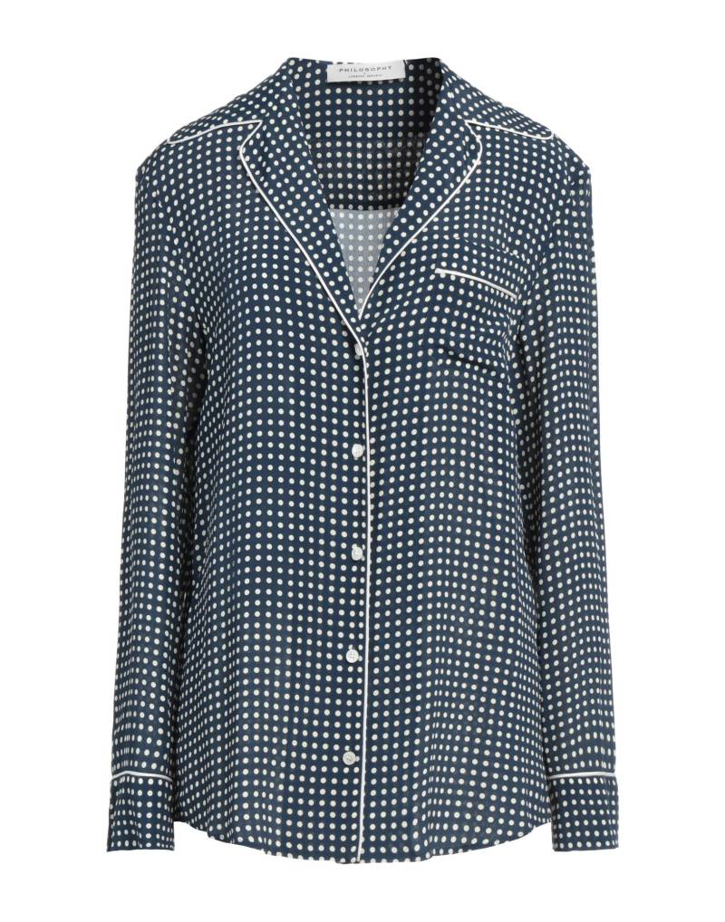 PHILOSOPHY di LORENZO SERAFINI Hemd Damen Marineblau von PHILOSOPHY di LORENZO SERAFINI