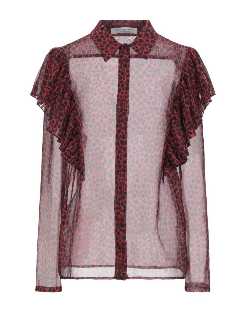 PHILOSOPHY di LORENZO SERAFINI Hemd Damen Rot von PHILOSOPHY di LORENZO SERAFINI