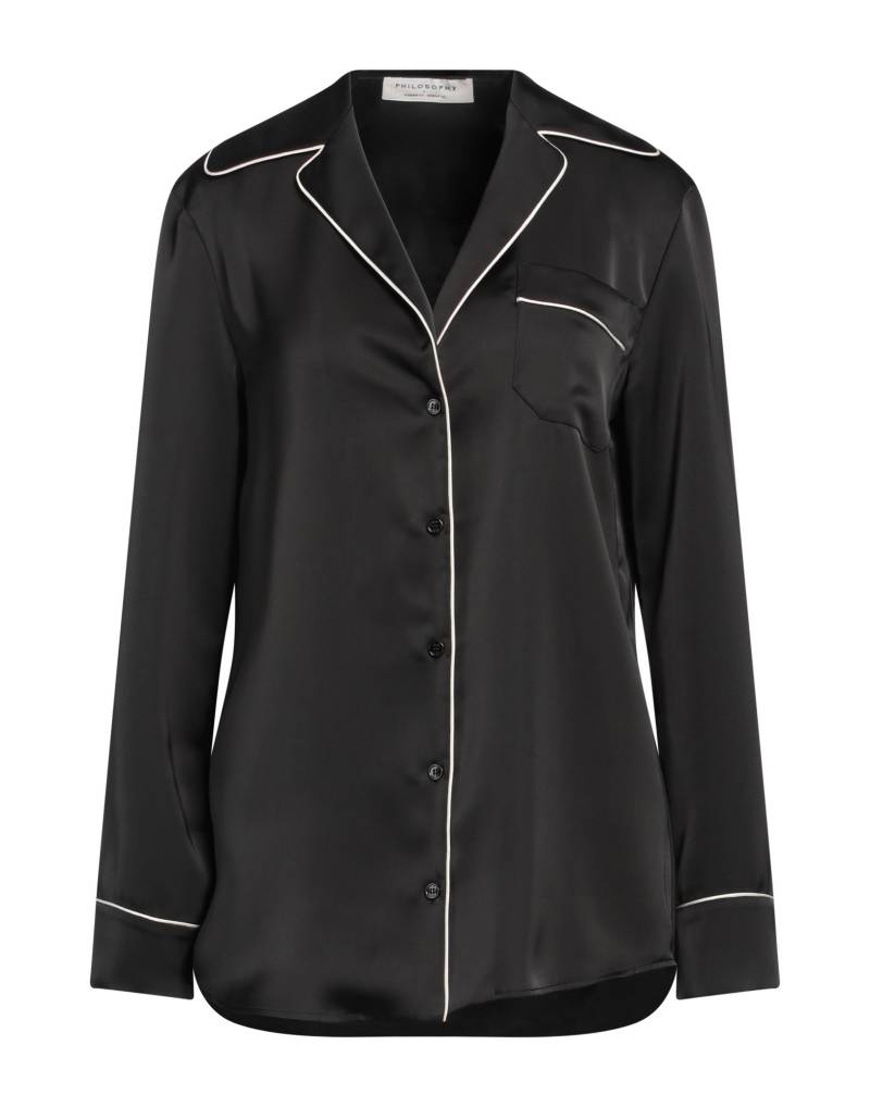 PHILOSOPHY di LORENZO SERAFINI Hemd Damen Schwarz von PHILOSOPHY di LORENZO SERAFINI