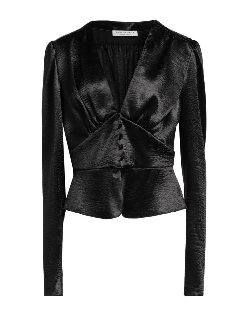PHILOSOPHY di LORENZO SERAFINI Hemd Damen Schwarz von PHILOSOPHY di LORENZO SERAFINI