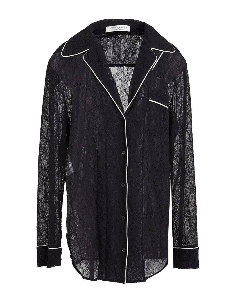 PHILOSOPHY di LORENZO SERAFINI Hemd Damen Schwarz von PHILOSOPHY di LORENZO SERAFINI
