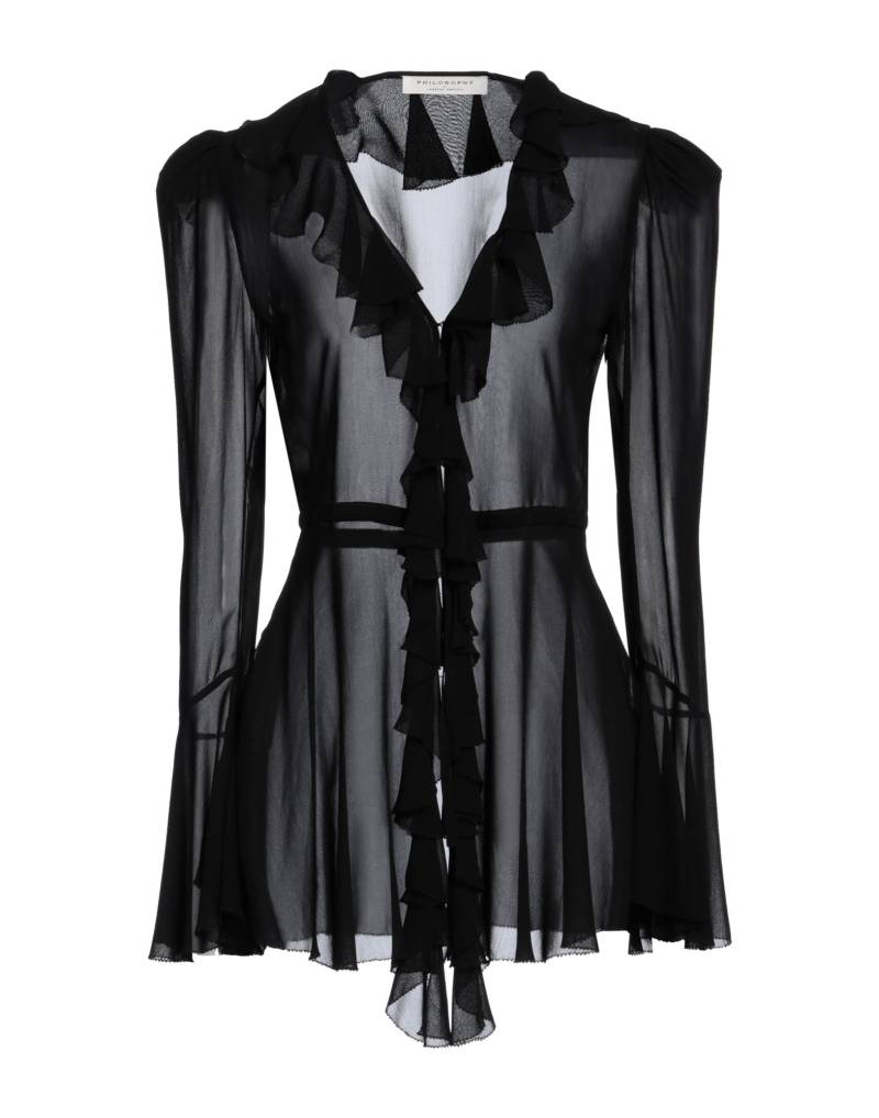 PHILOSOPHY di LORENZO SERAFINI Hemd Damen Schwarz von PHILOSOPHY di LORENZO SERAFINI