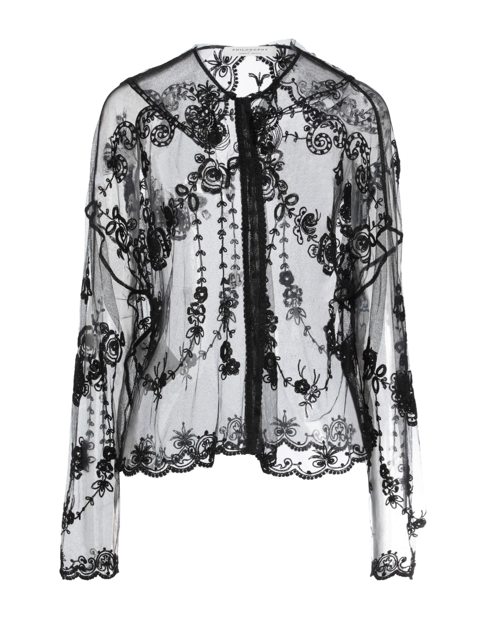 PHILOSOPHY di LORENZO SERAFINI Hemd Damen Schwarz PHILOSOPHY di LORENZO SERAFINI Hemd Damen Schwarz von PHILOSOPHY di LORENZO SERAFINI
