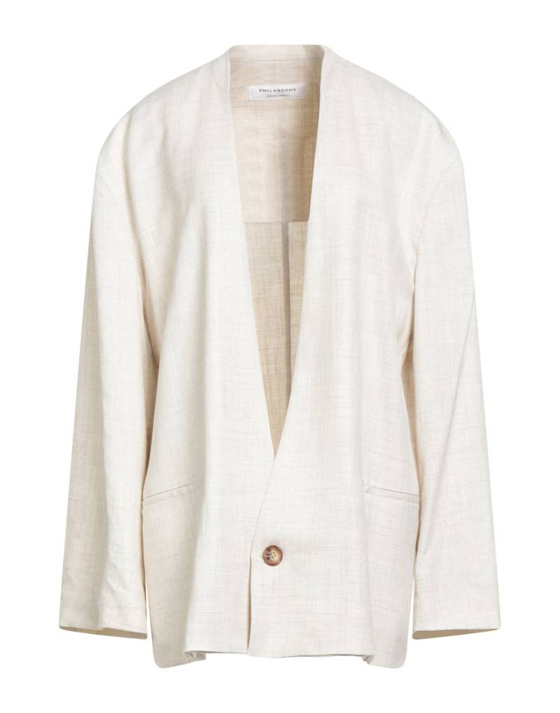 PHILOSOPHY di LORENZO SERAFINI Jacke & Anorak Damen Beige von PHILOSOPHY di LORENZO SERAFINI