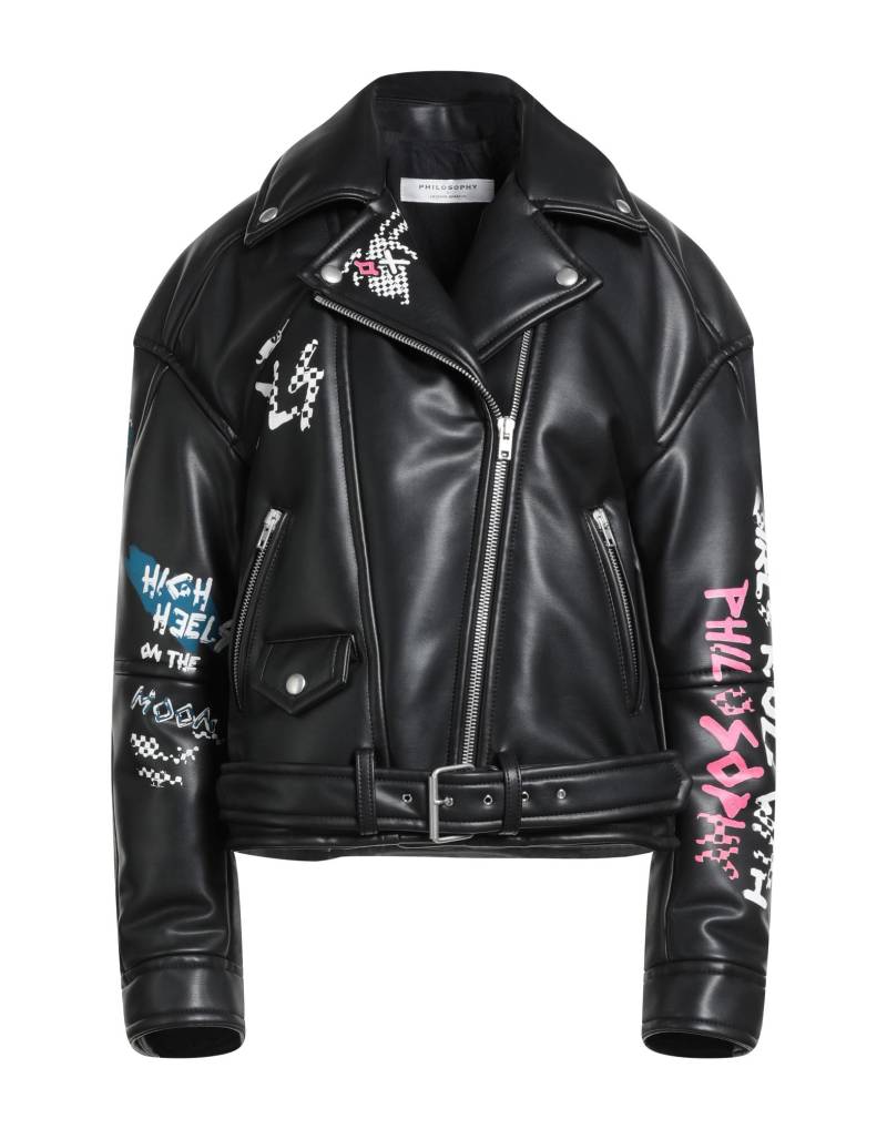 PHILOSOPHY di LORENZO SERAFINI Jacke & Anorak Damen Schwarz von PHILOSOPHY di LORENZO SERAFINI