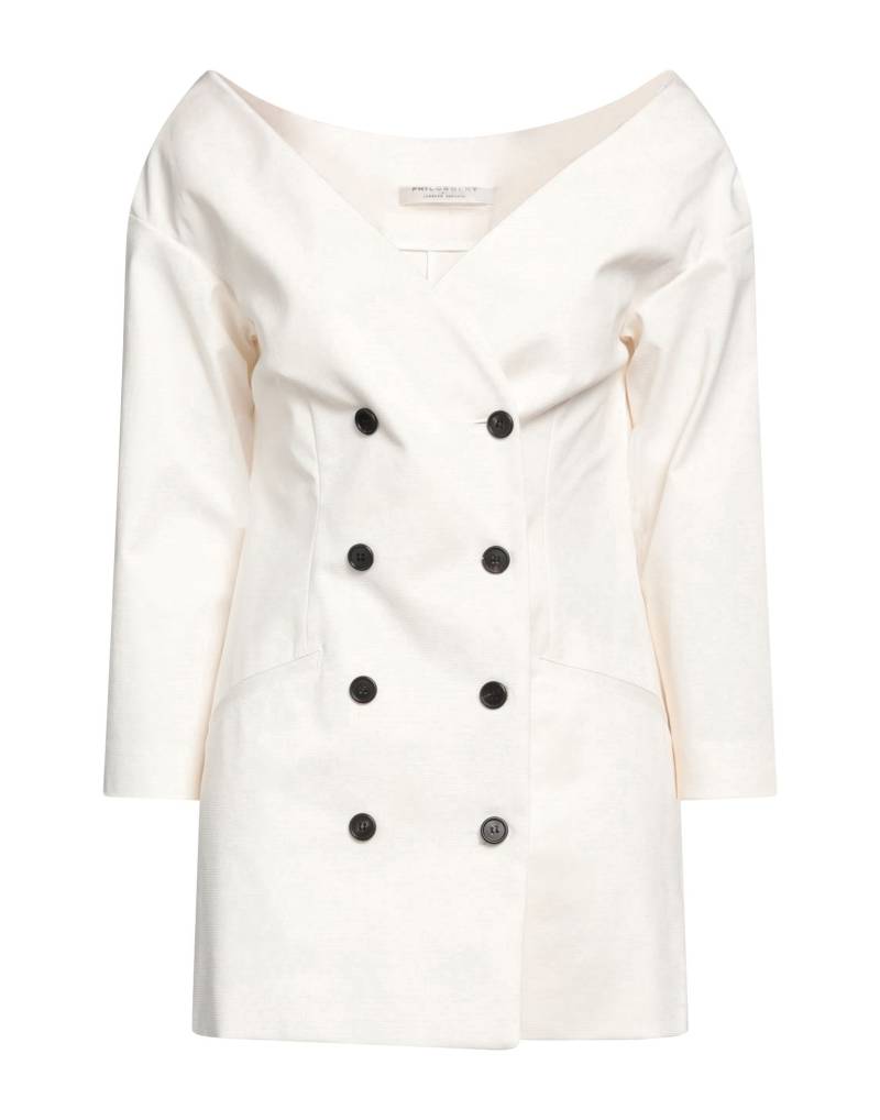 PHILOSOPHY di LORENZO SERAFINI Blazer Damen Weiß von PHILOSOPHY di LORENZO SERAFINI