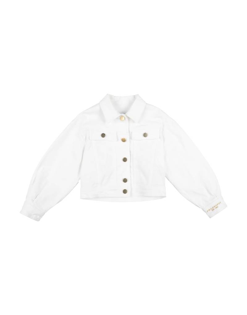 PHILOSOPHY di LORENZO SERAFINI Jeansjacke/-mantel Kinder Weiß von PHILOSOPHY di LORENZO SERAFINI