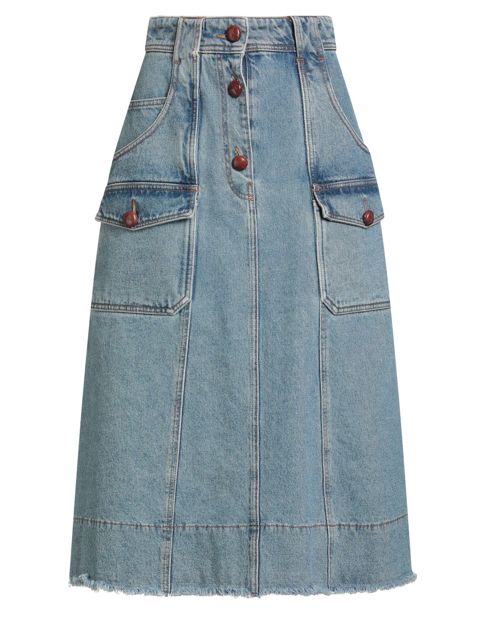 PHILOSOPHY di LORENZO SERAFINI Jeansrock Damen Blau von PHILOSOPHY di LORENZO SERAFINI