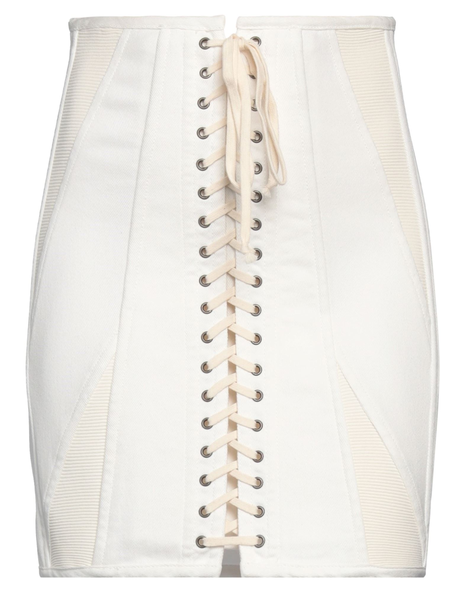 PHILOSOPHY di LORENZO SERAFINI Jeansrock Damen Off white PHILOSOPHY di LORENZO SERAFINI Jeansrock Damen Off white von PHILOSOPHY di LORENZO SERAFINI